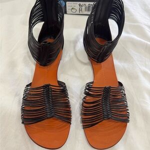 Giuseppe Zanotti Black and Tan Sandals